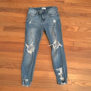 Distressed Denim Jeans